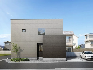 福山市、新築一戸建ての外観画像です