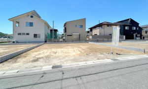 福山市、新築一戸建ての外観画像です