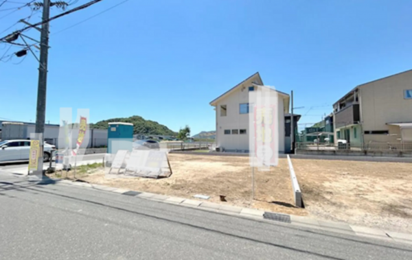 福山市、新築一戸建ての外観画像です