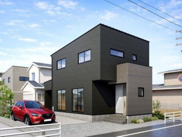 福山市東川口町、新築一戸建ての完成予想図（外観）画像です