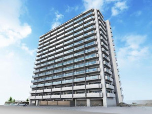 福山市多治米町、マンションの外観画像です