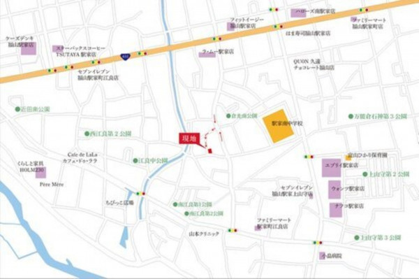 福山市駅家町大字江良、新築一戸建ての地図画像です