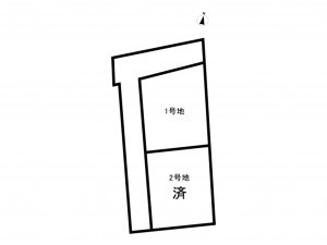 福山市、土地の間取り画像です