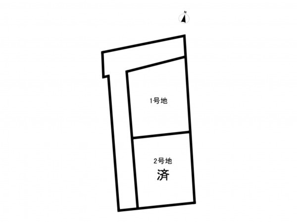 福山市、土地の間取り画像です
