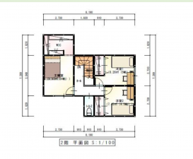 福山市北吉津町、土地の建築プラン例画像です