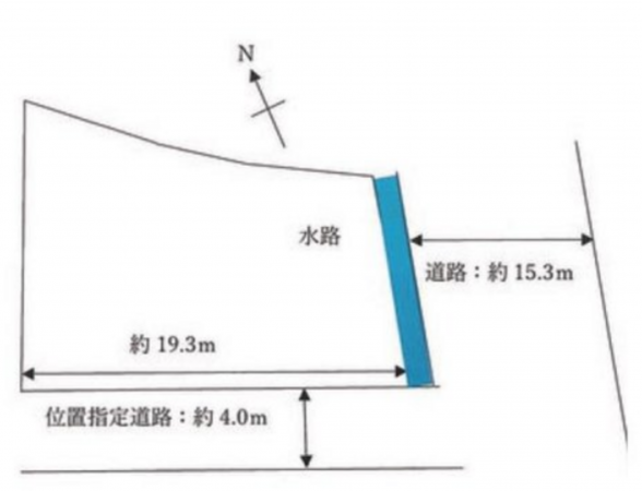 福山市木之庄町、土地の間取り画像です