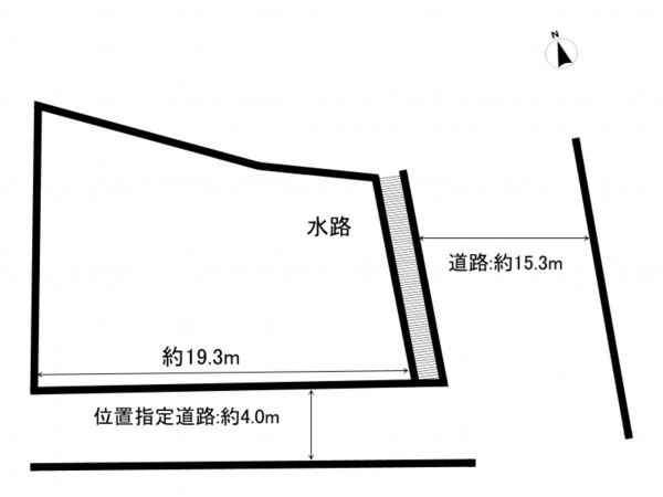 福山市木之庄町、土地の間取り画像です