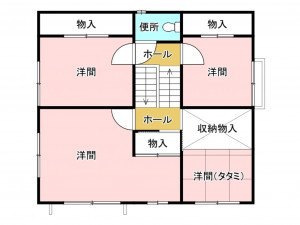 福山市春日町浦上、中古一戸建ての間取り画像です