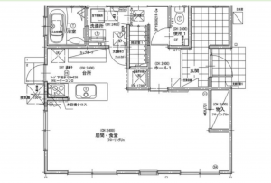 福山市春日町浦上、中古一戸建ての間取り画像です