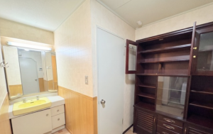 福山市西町、マンションの洗面画像です