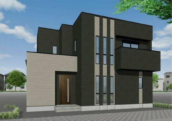 福山市駅家町大字倉光、新築一戸建ての完成予想図（外観）画像です