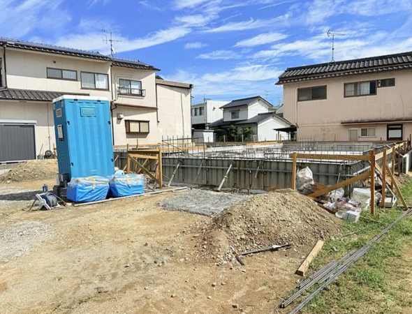 福山市宮前町、新築一戸建ての外観画像です