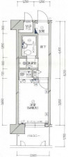 福山市西町、マンションの間取り画像です