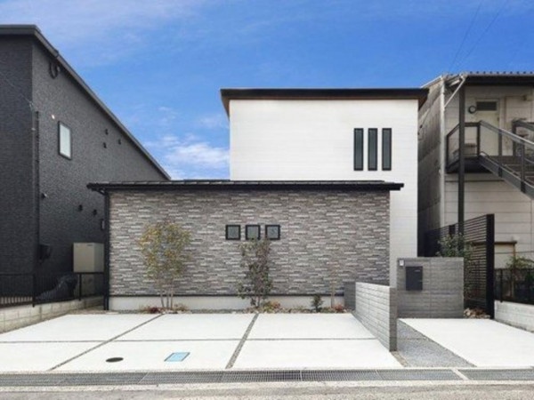福山市西桜町、新築一戸建ての外観画像です