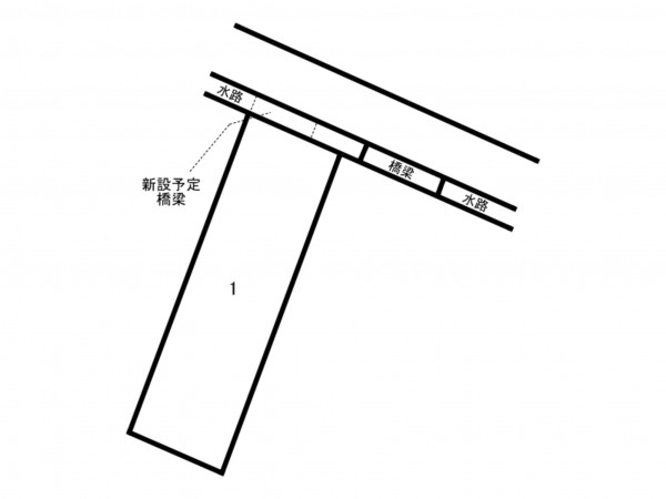 福山市川口町、土地の間取り画像です