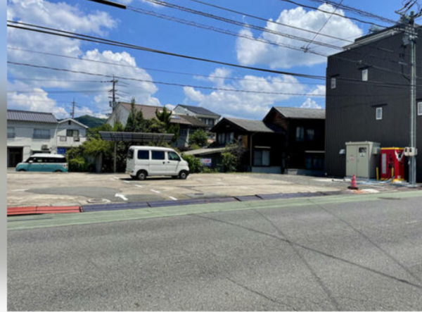 府中市府中町、土地の前面道路を含む現地写真画像です