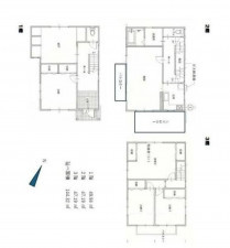 福山市北本庄、中古一戸建ての間取り画像です