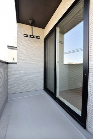 福山市御船町、新築一戸建てのバルコニー画像です