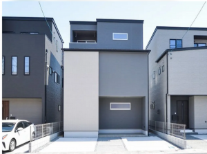 福山市御船町、新築一戸建ての外観画像です