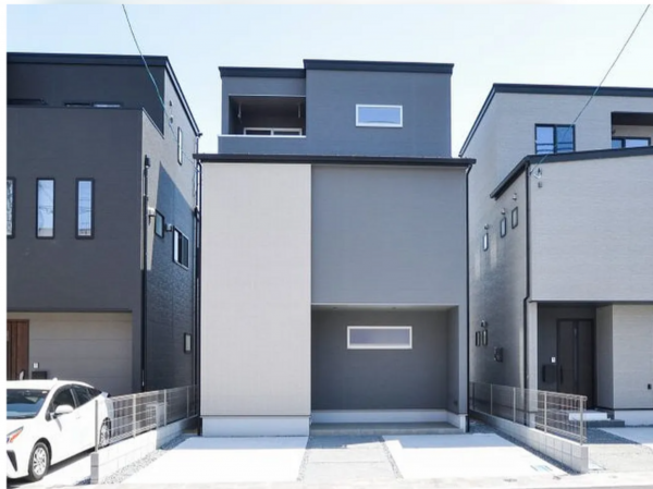 福山市御船町、新築一戸建ての外観画像です