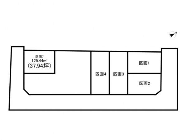 福山市新涯町、土地の間取り画像です