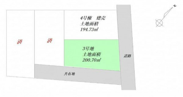 福山市沼隈町草深、土地の間取り画像です