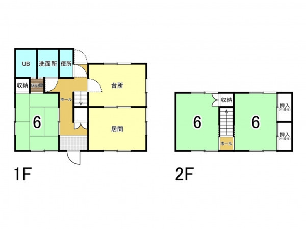 福山市駅家町大字万能倉、中古一戸建ての間取り画像です