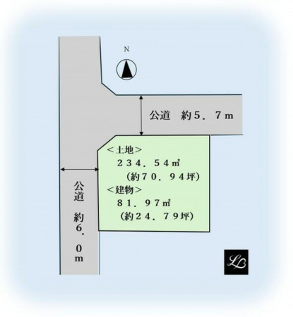 府中市土生町、中古一戸建ての間取り画像です