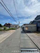 府中市高木町、土地の前面道路を含む現地写真画像です