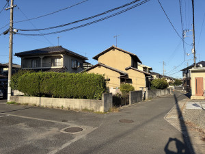 福山市神辺町字道上、土地の前面道路を含む現地写真画像です