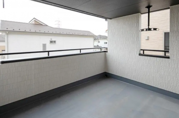福山市瀬戸町山北、新築一戸建てのバルコニー画像です
