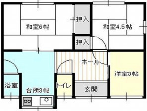 福山市曙町、土地の間取り画像です