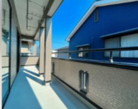 福山市手城町、中古一戸建てのバルコニー画像です