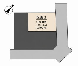 福山市水呑町、土地の間取り画像です