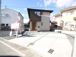 倉敷市中島、新築一戸建ての外観画像です