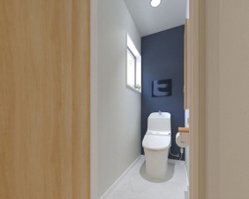 倉敷市大内、新築一戸建てのトイレ画像です