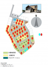 倉敷市玉島乙島、土地の間取り画像です