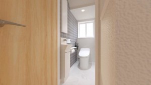 倉敷市大内、新築一戸建てのトイレ画像です