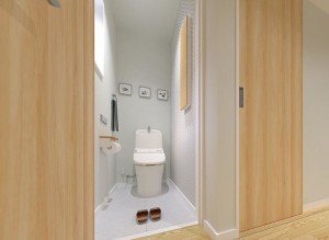 倉敷市片島町、新築一戸建てのトイレ画像です