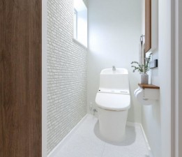 倉敷市笹沖、新築一戸建てのトイレ画像です