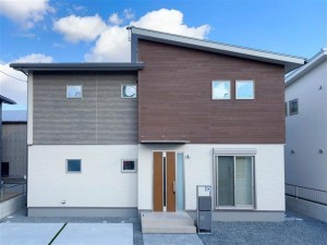 倉敷市笹沖、新築一戸建ての外観画像です