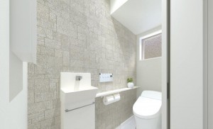 倉敷市笹沖、新築一戸建てのトイレ画像です