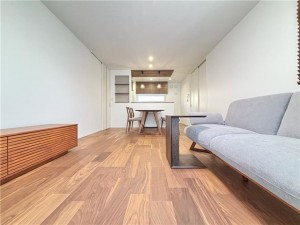 倉敷市西中新田、新築一戸建ての居間画像です
