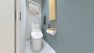 倉敷市西中新田、新築一戸建てのトイレ画像です