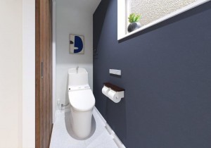 倉敷市八王寺町、新築一戸建てのトイレ画像です