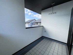 倉敷市西中新田、新築一戸建てのバルコニー画像です