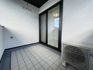 倉敷市西中新田、新築一戸建てのバルコニー画像です