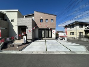 倉敷市児島阿津、新築一戸建ての外観画像です