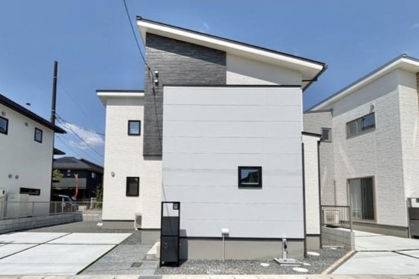 倉敷市沖、新築一戸建ての外観画像です