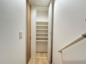 倉敷市八王寺町、新築一戸建ての収納画像です